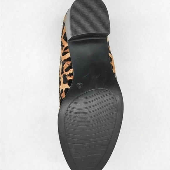 New Women's Leather Rowan Block Heel Fur Boots By Michael Shannon - Picture 6 of 6